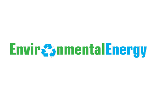 The logo for environmental energy featuring vinyl decals and auto wrap.