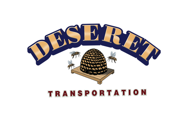 Logo for desert transportation with auto wrap and fleet graphics.