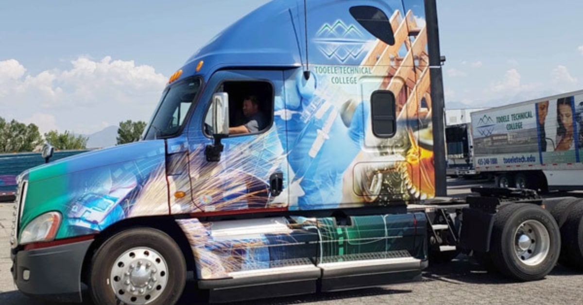 Branded fleet wraps for Utah business visibility